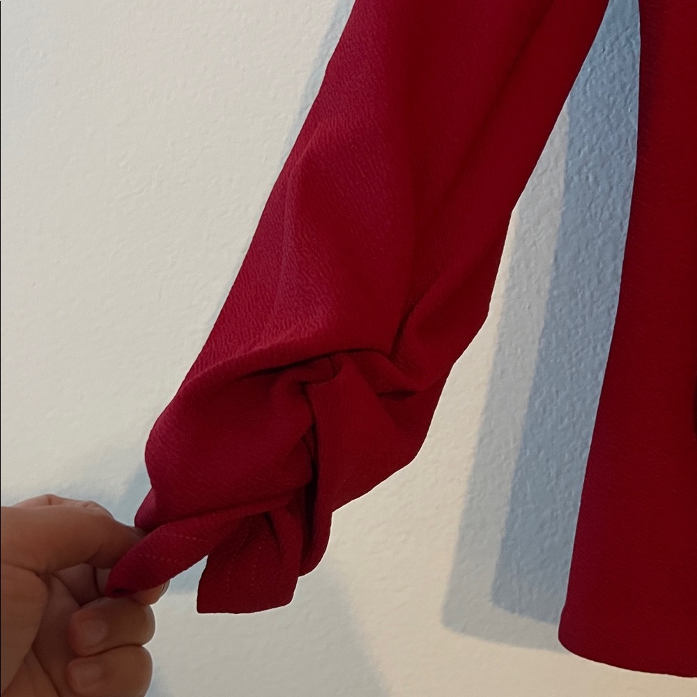 Pogtmm Red Women's Blazer - Picture 3 of 6